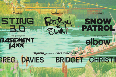 A list of names in a poster style for Latitude Festival